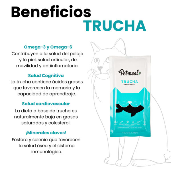 Petmeal Dieta Cocida Natural Gatos - Trucha Vita T - Image 3