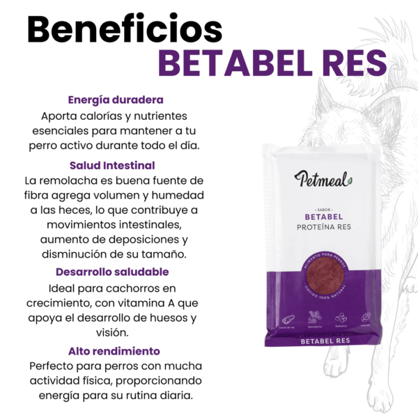 Petmeal Dieta Cocida Natural Perros - Betabel Res - Image 4