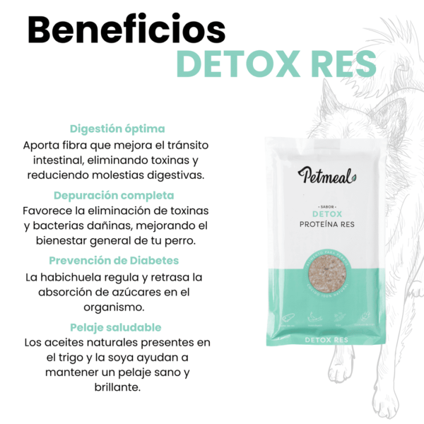 Petmeal Dieta Cocida Natural Perros - Detox Res - Image 4