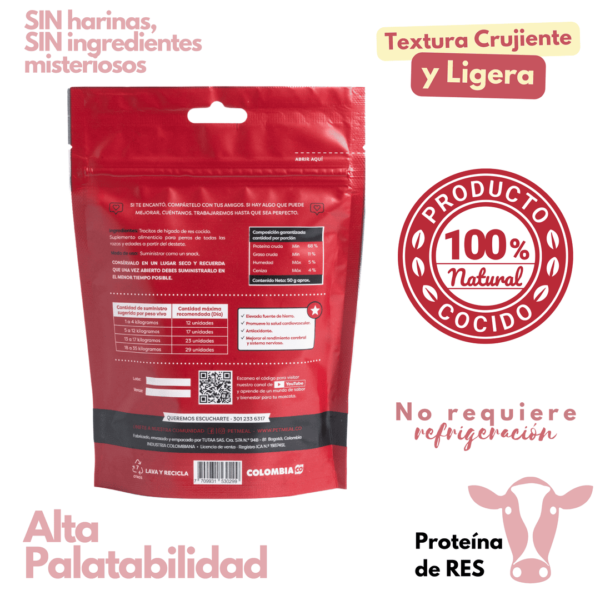 Petmeal Snack Liofilizado para Perros - Hígado de Res - Image 2